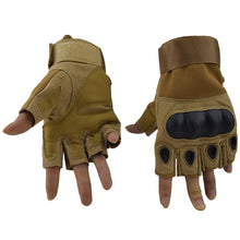 Load image into Gallery viewer, Outdoor Tactical Fingerless Gloves Military Shooting Airsoft For Hiking Hunting Climbing Cycling Armor Protection Shell Gloves