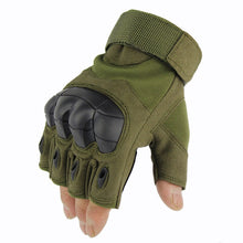 Load image into Gallery viewer, Tactical Combat Half Finger Gloves For Hiking Cycling Military Airsoft Men's Fingerless Gloves Hard Knuckle Protection Gloves